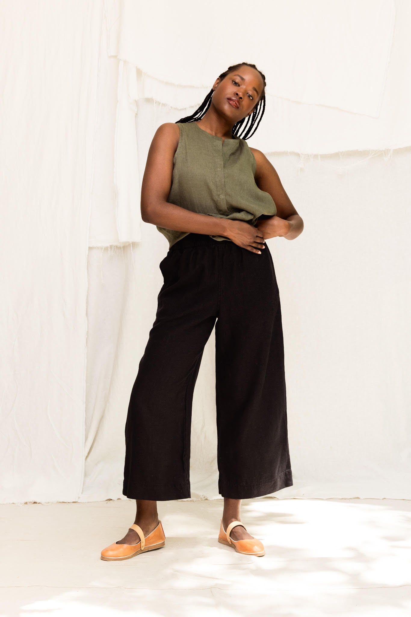 Florence Pant in Midweight Linen