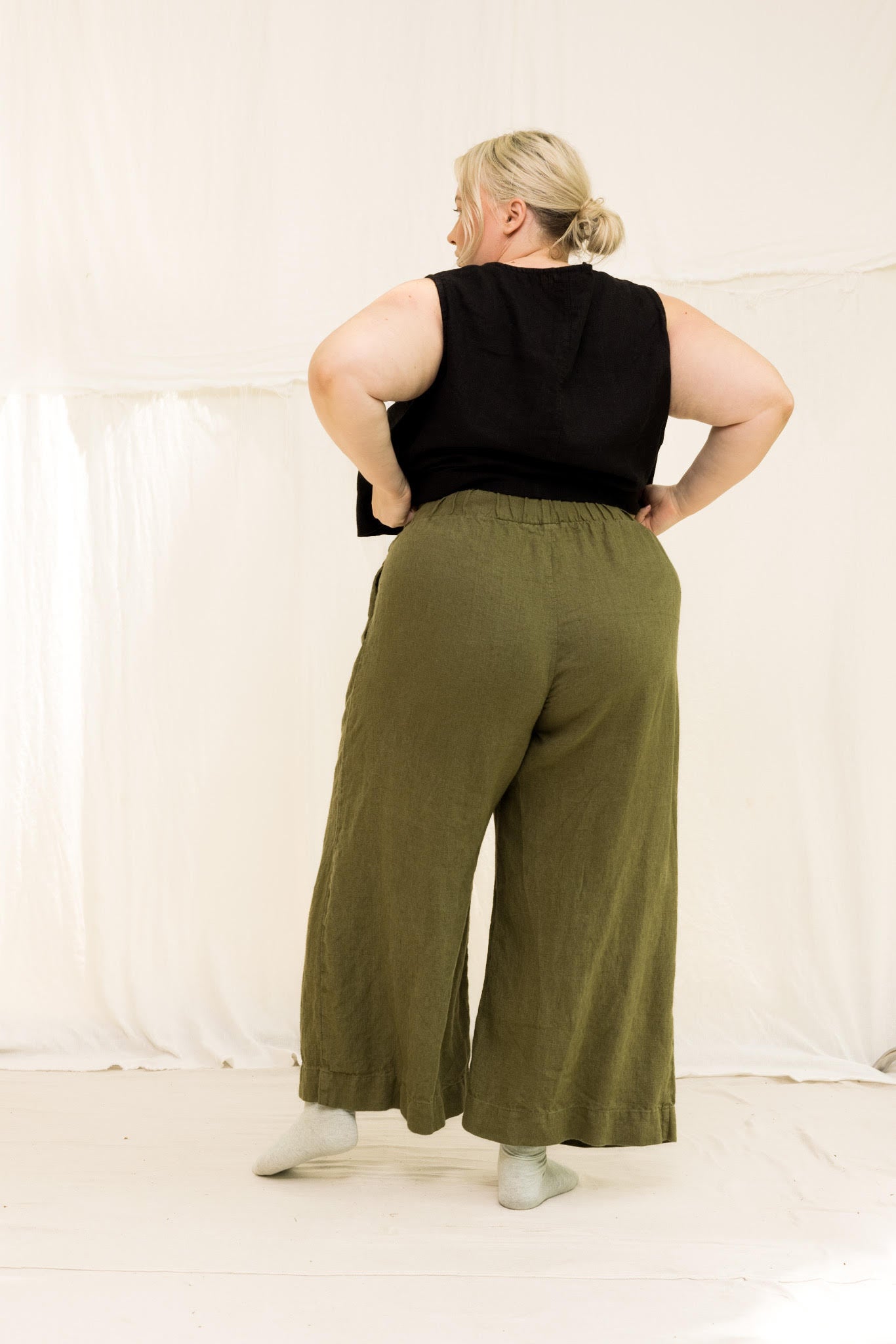 Florence Pant in Midweight Linen