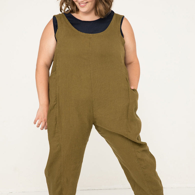 How to Make a Full Bust Adjustment to the Clyde Jumpsuit Sewing Pattern
