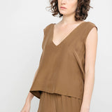 Marlena Tank in Silk Crepe