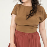 Maxine Crop in Silk Crepe