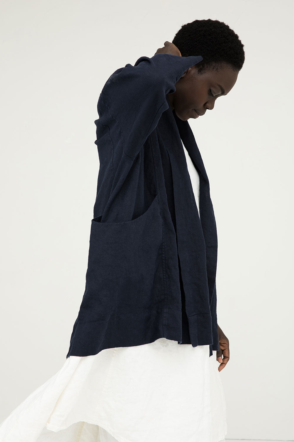 Clyde Jacket Midweight Linen#color_navy