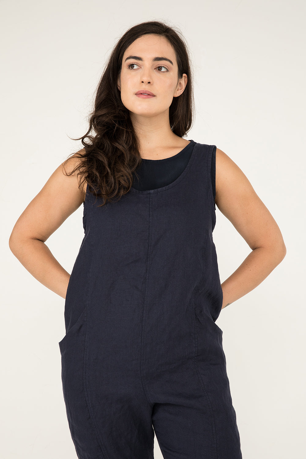 Clyde Jumpsuit in Midweight Linen