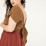 Maxine Crop in Silk Crepe