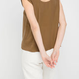 Marlena Tank in Silk Crepe