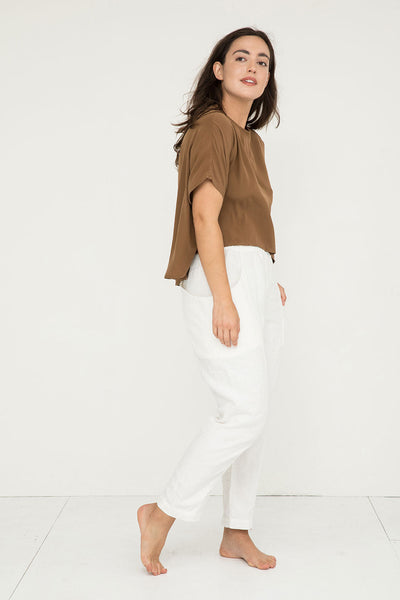 Clyde Work Pant in Midweight Linen Ivory#color_ivory