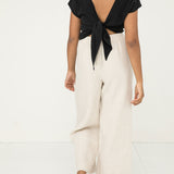 Maxine Crop in Silk Crepe