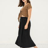 Maxine Crop in Silk Crepe