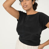 Maxine Crop in Silk Crepe