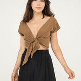 Maxine Crop in Silk Crepe