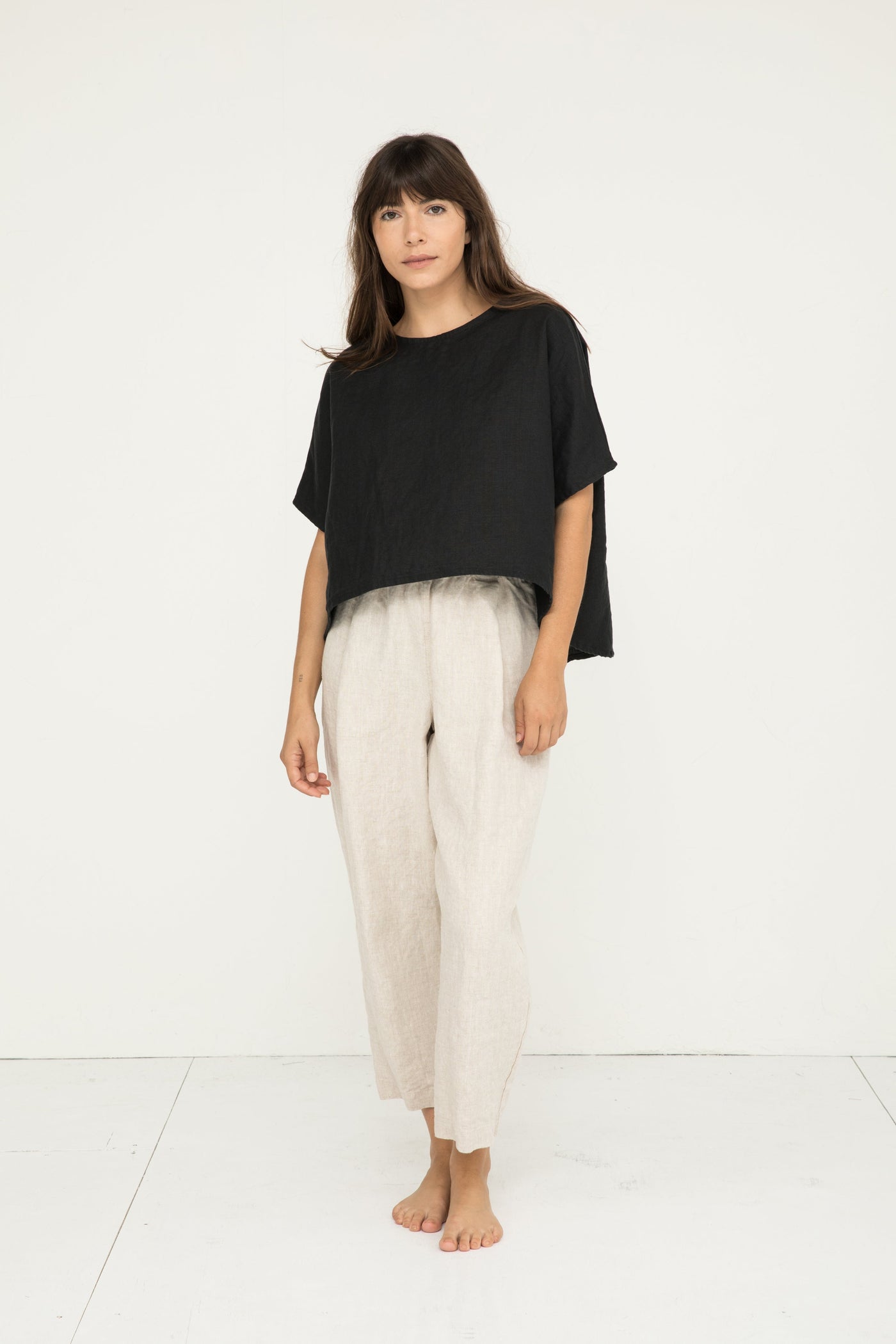 Andy Trouser in Midweight Linen – Elizabeth Suzann