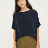 Linn Tee in Silk Crepe