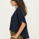 Linn Tee in Silk Crepe