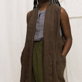 Clyde Vest in Midweight Linen