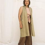 Clyde Vest in Midweight Linen