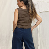 Petra Crop in Midweight Linen