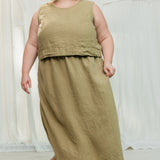 Petra Crop in Midweight Linen