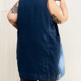 Clyde Vest in Midweight Linen