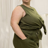 Clyde Culotte in Midweight Linen