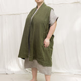 Clyde Vest in Midweight Linen