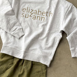 "Elizabeth Suzann" Sweatshirt in Heather Gray Organic Cotton