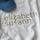 "Elizabeth Suzann" Sweatshirt in Heather Gray Organic Cotton