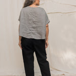 Andy Trouser in Organic Cotton Canvas Black#color_black