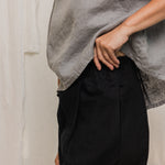 Andy Trouser in Organic Cotton Canvas Black#color_black