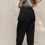 Andy Trouser in Organic Cotton Canvas Black#color_black