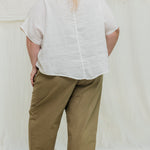Andy Trouser in Organic Cotton Canvas Olivine#color_olivine