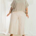 Clyde Culotte in Organic Cotton Canvas Natural#color_natural