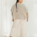 Clyde Culotte in Organic Cotton Canvas Natural#color_natural