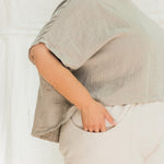 Clyde Culotte in Organic Cotton Canvas Natural#color_natural