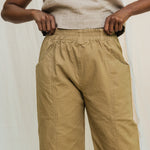 Clyde Culotte in Organic Cotton Canvas Olivine#color_olivine