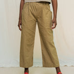 Clyde Culotte in Organic Cotton Canvas Olivine#color_olivine