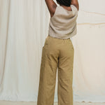 Clyde Culotte in Organic Cotton Canvas Olivine#color_olivine