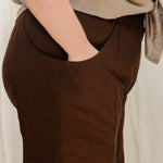 Clyde Culotte in Organic Cotton Canvas Umber#color_umber