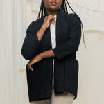 Clyde Jacket in Organic Cotton Canvas Black#color_black