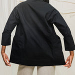 Clyde Jacket in Organic Cotton Canvas Black#color_black