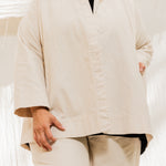 Clyde Jacket in Organic Cotton Canvas Natural#color_natural