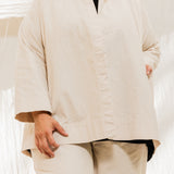 Clyde Jacket in Organic Cotton Canvas Natural#color_natural