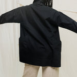 Clyde Jacket in Organic Cotton Canvas Black#color_black