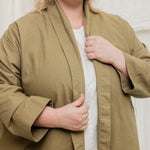 Clyde Jacket in Organic Cotton Canvas Olivine#color_olivine