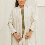 Clyde Trench in Organic Cotton Canvas Natural#color_natural