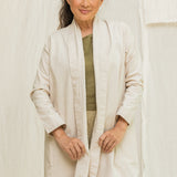 Clyde Trench in Organic Cotton Canvas Natural#color_natural