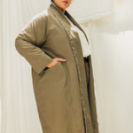 Clyde Trench in Organic Cotton Canvas Olivine#color_olivine