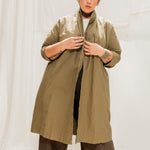 Clyde Trench in Organic Cotton Canvas Olivine#color_olivine