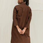 Clyde Trench in Organic Cotton Canvas Umber#color_umber