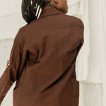 Clyde Trench in Organic Cotton Canvas Umber#color_umber