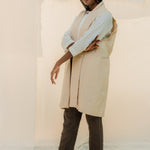 Clyde Vest in Organic Cotton Canvas Natural#color_natural